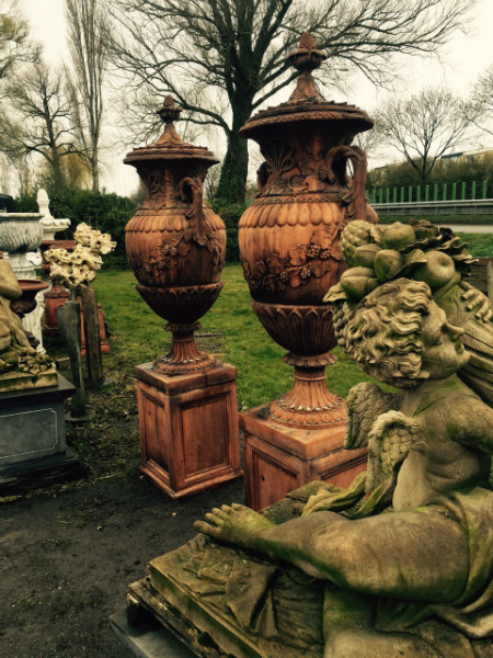 Large garden urns