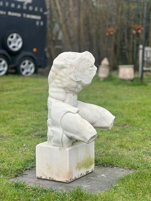 Handcarved marble sculpture
