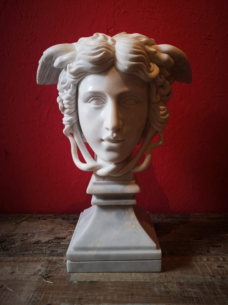 Marble sculpture Medusa