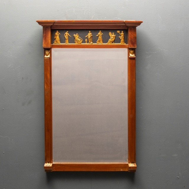 Mirror in mahogany frame